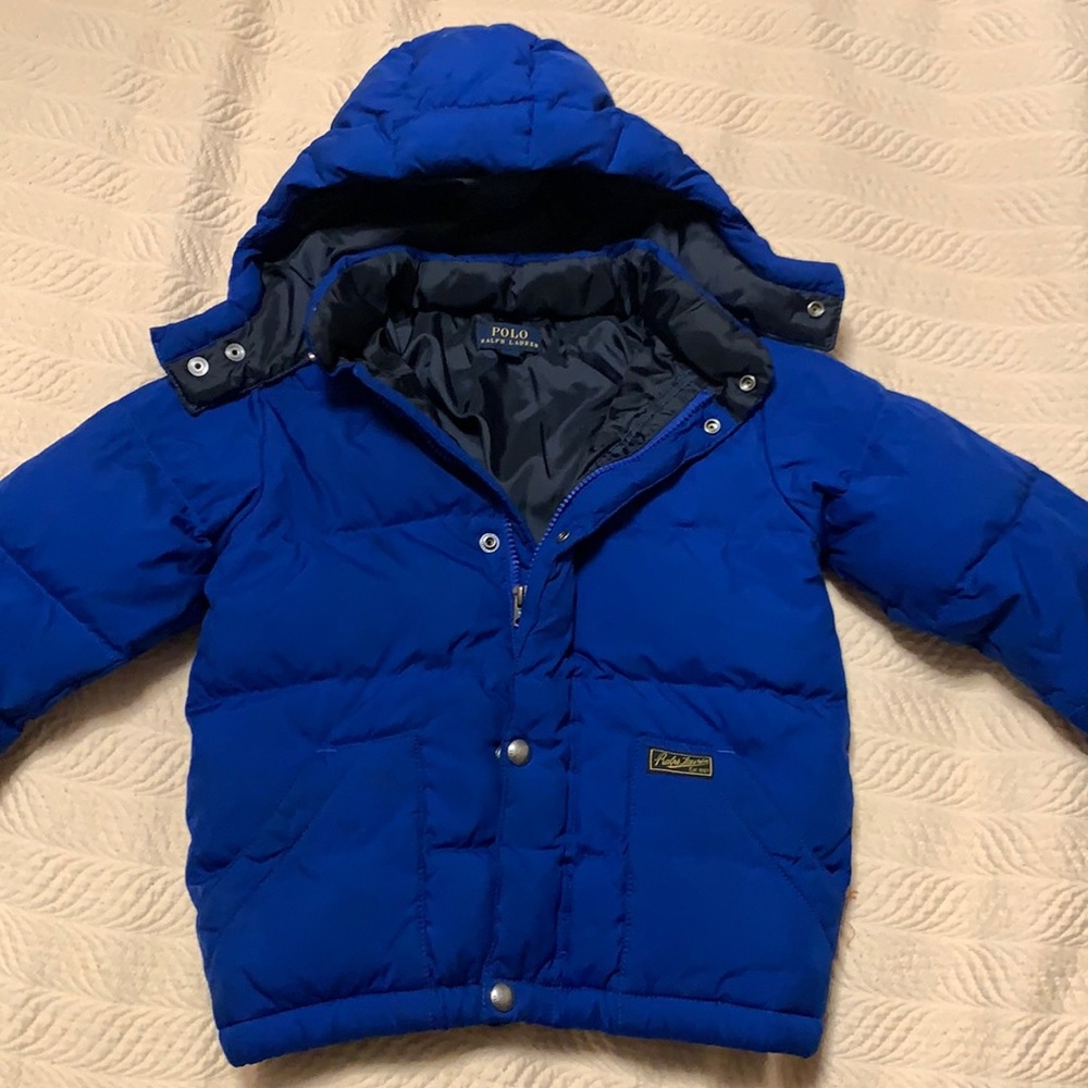Polo boys down coat, size 5